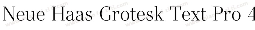 Neue Haas Grotesk Text Pro 45 Light字体转换